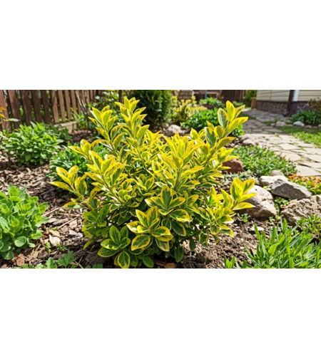 Евонимус ‘Aurea’ Euonymus japonicus ‘Aurea’