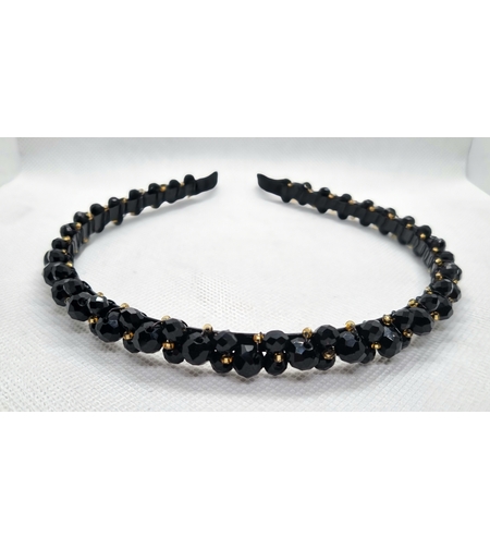 Дамска диадема със стъклени кристали