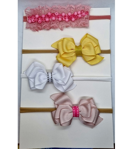 Бебешка лента с ръчно изработена панделка
