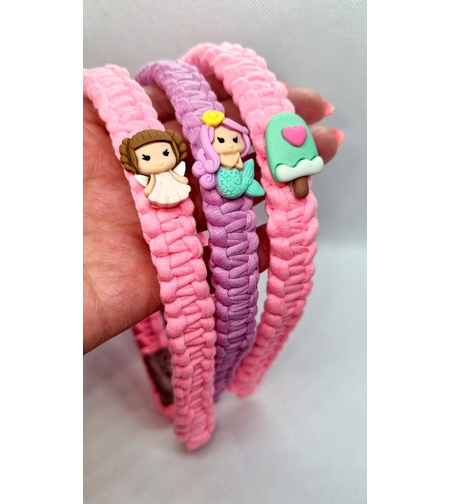 ДЕТСКА ДИАДЕМА ПЛЕТЕНА  текстил