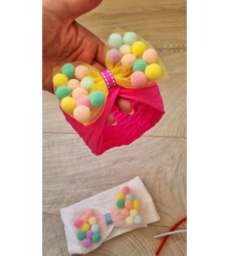 Бебешка лента тюрбан с панделка