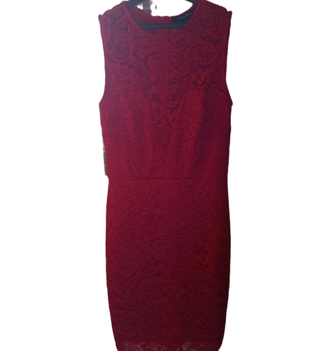 Velvet Flame-Елегантна червена рокля / М размер