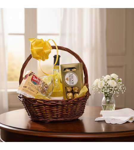 Подаръчна Кошница Златна Магия