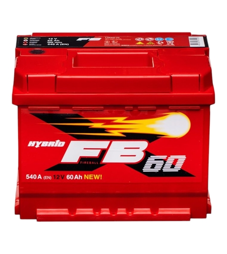 Акумулатор WESTA FireBall FB 60Ah 540A 12V, десен плюс