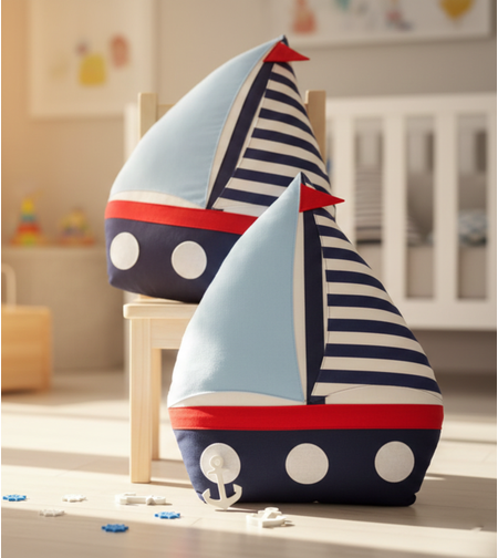 Декоративна детска възглавница „Малкият капитан“