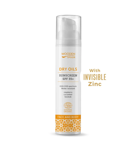 Био Слънцезащитен лосион за лице и тяло „Dry oils“ SPF 35+