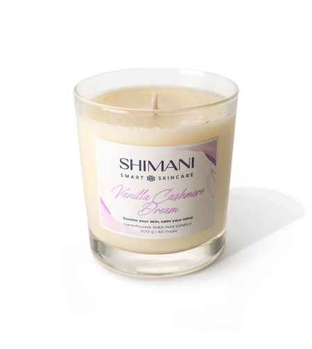 Луксозна ароматна свещ Ванилия SHIMANI-Vanilla Cashmere Dream