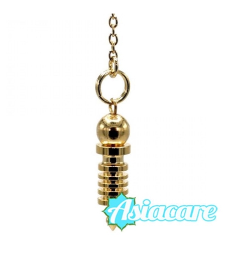 Мини радиестезично махало от позлатен месинг