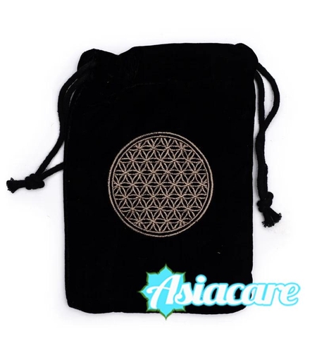 Цветето на живота - кесия за карти Таро, мала или кристали