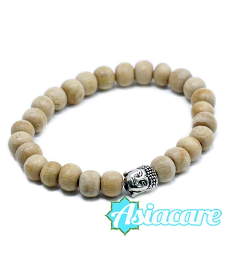 Гривна броеница Буда мала от ароматно сандалово дърво