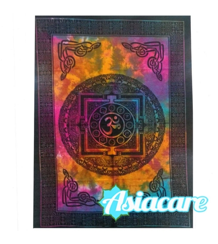 Индийски килим-пано за стена Свещен ОМ