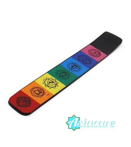 Поставка за ароматни пръчици седем чакри от мангово дърво