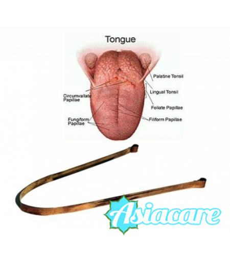 Медна аюрведа стъргалка за език