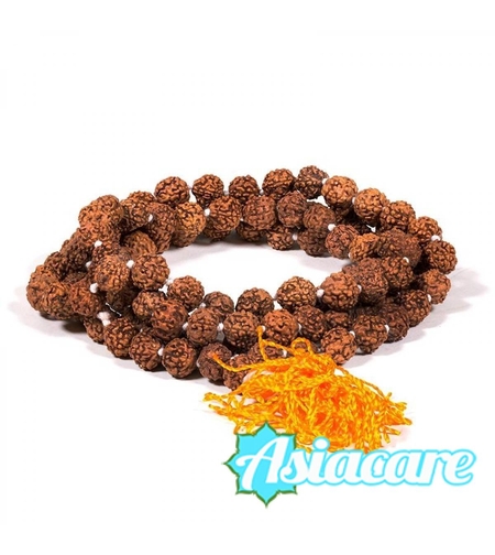 Рудракша мала - будистка молитвена броеница от семена рудракша 8 мм