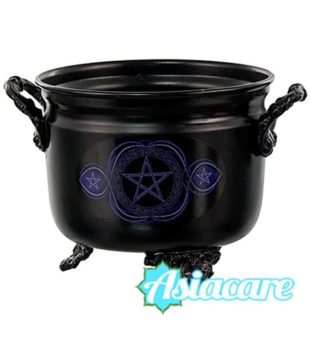 Малко желязно вещерско котле, калдрон с пентаграм