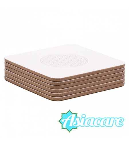 Подложки за чаши 6 броя - Цветето на живота