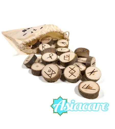 Кесия за гадаене с руни от дърво, описание на български език