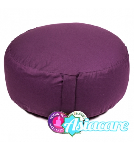 Възглавничка за медитация от био памук - тъмновиолетова