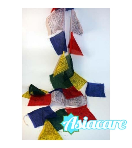 Връзка 25 Тибетски молитвени флагчета 5 метра 14 х 19 см.