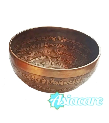 Гравирана непалска пееща купа ОМ МАНИ 400-800 гр - ръчна изработка