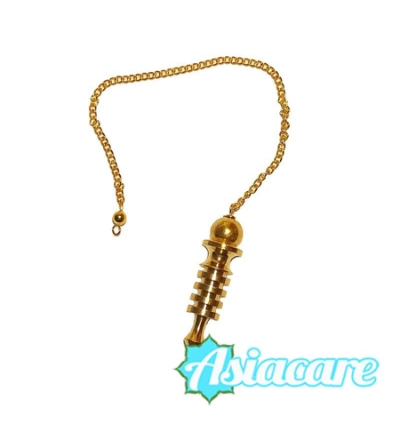 Метално радиестезично махало от месинг и отвор за свидетел