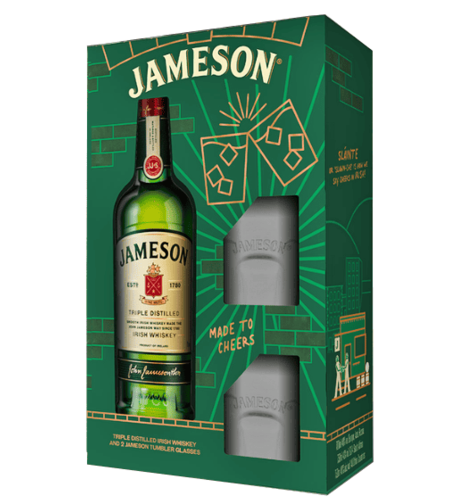 Уиски Jameson +2 чаши