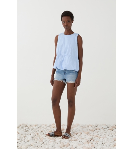 Blue Sleeveless Top