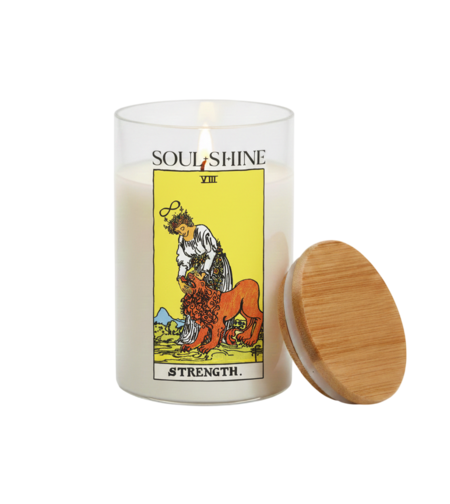 Таро свещ „Силата“ аромат на черна орхидея