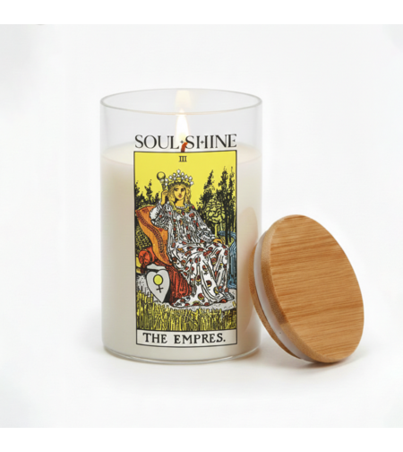 Таро свещ „Императрица“ аромат на черна орхидея