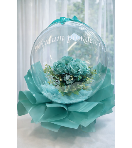 Кристален балон в тюркоаз