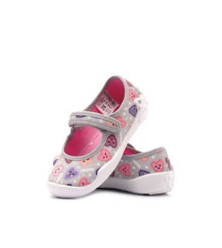 Анатомични пантофи Befado 114x516 за момиче Сърца