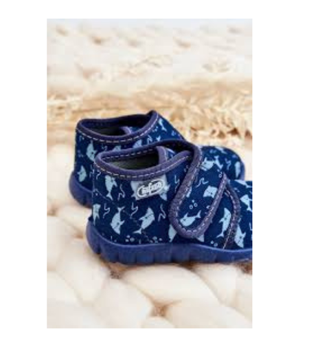 BAREFOOT пантофи Befado 454p089 за момче Акули