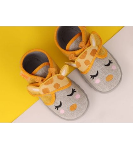 BAREFOOT пантофи Befado 465p086 за момиче Жираф