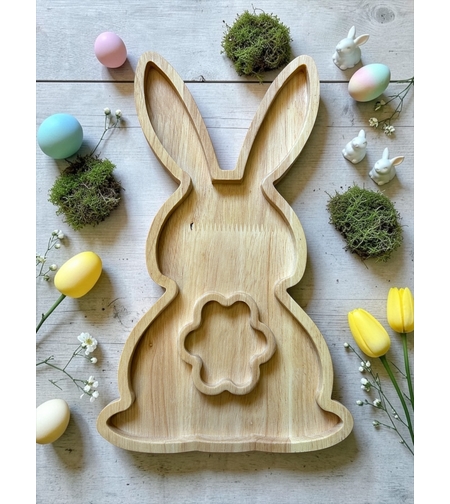 Дървен поднос модел 3