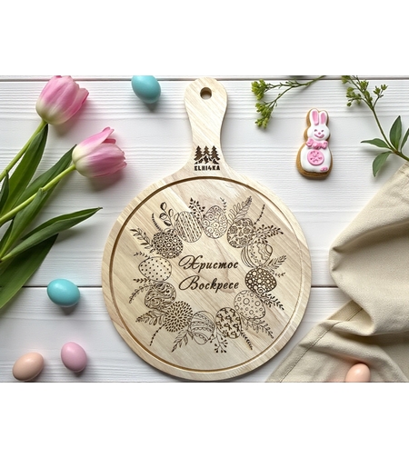 Дървен поднос 