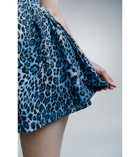 Синя спортна пола леопард - BLUE OBSESSION