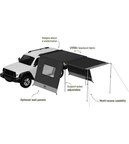 Странични стени (3 бр.) Тента Car Awning LW