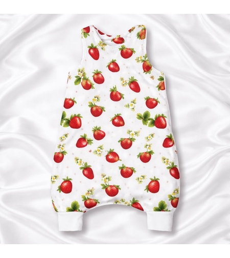 бебешки спален чувал с крачета ягоди