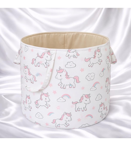 бебешки кош за играчки еднорози