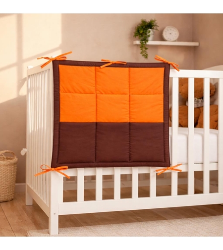 органайзер за бебешка кошара кафяво и оранжево