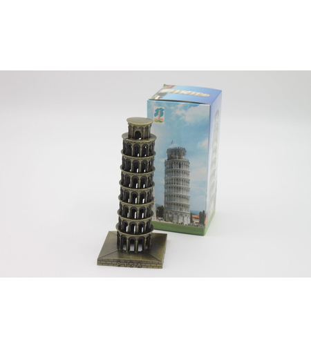Наклонената кула в Пиза- сувенир от метал