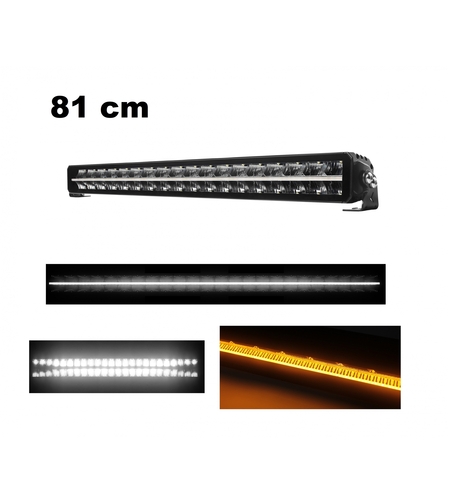 81 cm / 32 Инча 12V - 24V Led Bar Лед Бар Пиано дизайн Диоден Прожектор Супер Мощен Бяла и Оранжева Светлина Габарит Мъгла Високо Качество Ново Поколение 14280LM