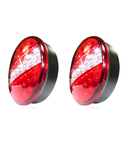 Комплект 2 Броя LED Диоден стоп тип хамбургер 12V 24V Волта бус камион ТИР ремарке
