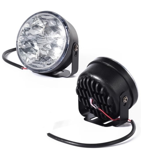 Комплект от кръгли дневни DRL LED светлни с 4 SMD диода, 2бр