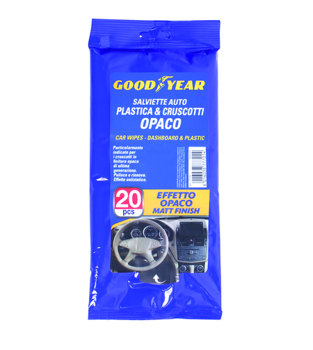 Мокри кърпи за почистване на табло с матов ефект 20 броя Goodyear Гудиър
