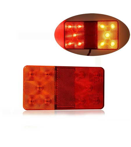 LED Лед Диоден Стоп, Slim, 12V, 150мм x 80мм, За Камион, Ремарке, Бус