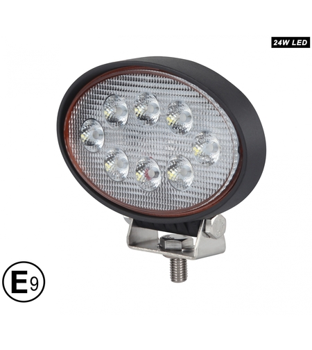 14См 24W Супер Мощен Овален PRO Led Диоден Халоген Лед Лампа Прожектор 12-24V