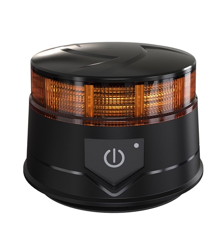 14W Лед Led Безжична Диодна Въртяща се Сигнална Аварийна Лампа Маяк Буркан с Магнит и Вендуза за Пътна Помощ Платформа и др.12V - 24V
