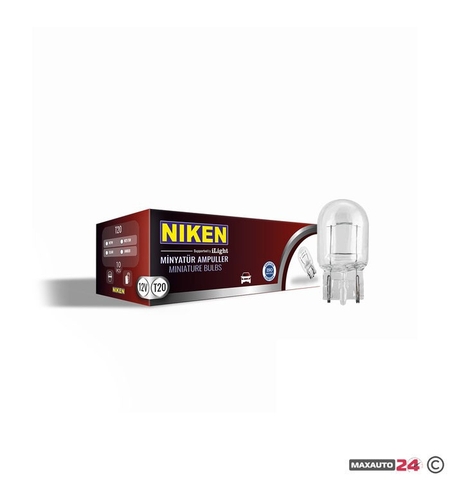 Крушки NIKEN Т20 21W - 12V 10 БР/КУТИЯ