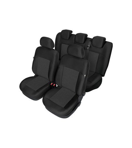 Пълен Комплект Тапицерия Kegel за предни+задни седалки на Volkswagen Golf 7 VII 2012-2019 Черна Текстил